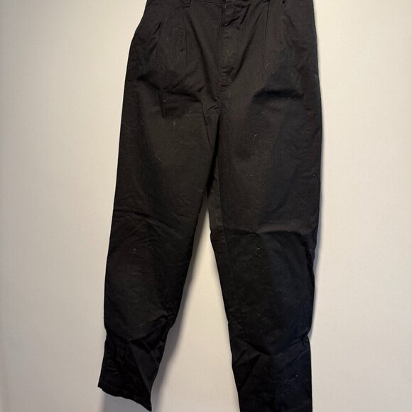 GAP 10 Tall Black Pleated Khaki Pant - Picture 2 of 5